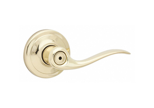 LEVER LOCKSET BRASS PRIVACY FUNCTION by Kwikset
