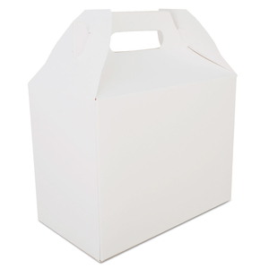 CARRYOUT BARN BOXES, 10 LB CAPACITY, 8.88 X 5 X 6.75, WHITE, PAPER, 150/CARTON by SCT