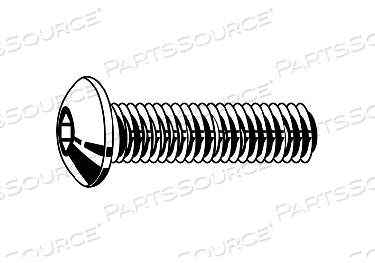 SOCKET HEAD CAP SCREW, 1/4"-20 THREAD SIZE, 5/16 IN LG, BUTTON, PLAIN, STAINLESS STEEL, 18-8 by Fabory