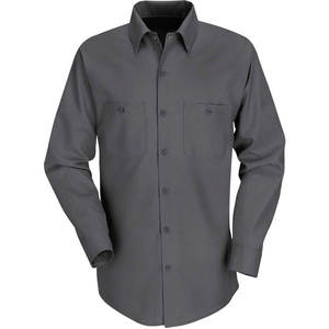 RED KAP MEN'S INDUSTRIAL WORK SHIRT LONG SLEEVE CHARCOAL LONG-M SP14 by VF Imagewear, Inc.