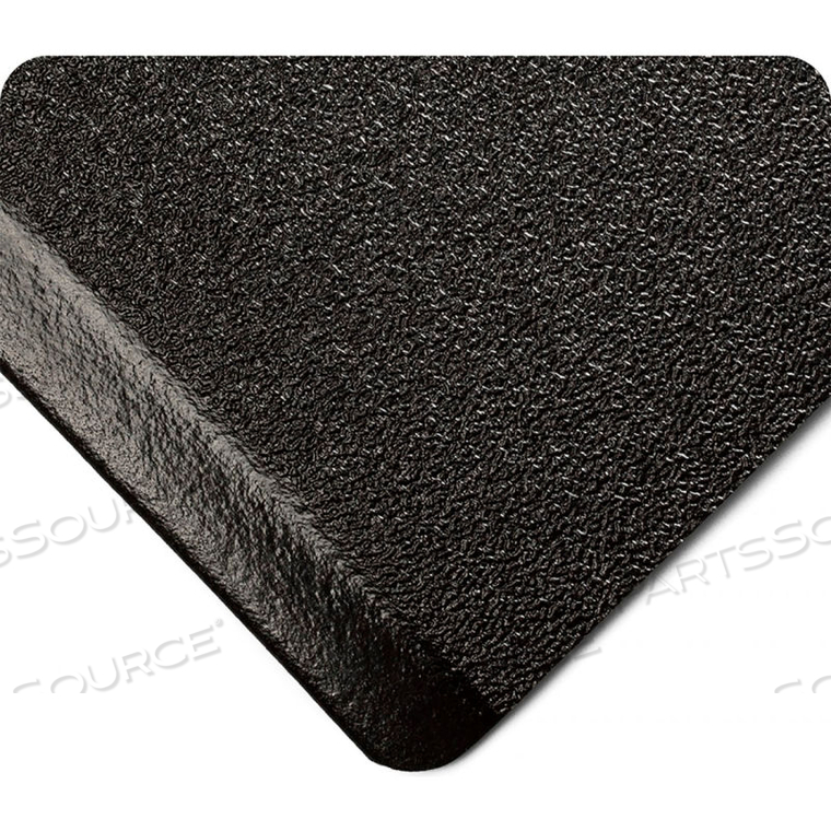 WEARWELL SUBSTANCE PEBBLE ANTI FATIGUE MAT 1/2" THICK 3' X 5' BLACK 