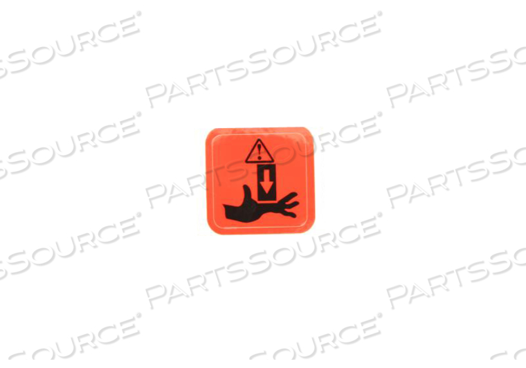 WARNING LABEL - "KEEP HANDS CLEAR" by Stryker Medical