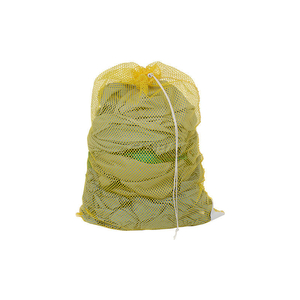 MESH BAG W/ DRAWSTRING CLOSURE, YELLOW, 24X36, HEAVY WEIGHT by H.G. Maybeck Company