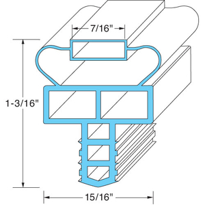 DOOR GASKET 11 1/4" X 30 1/4" by Randell