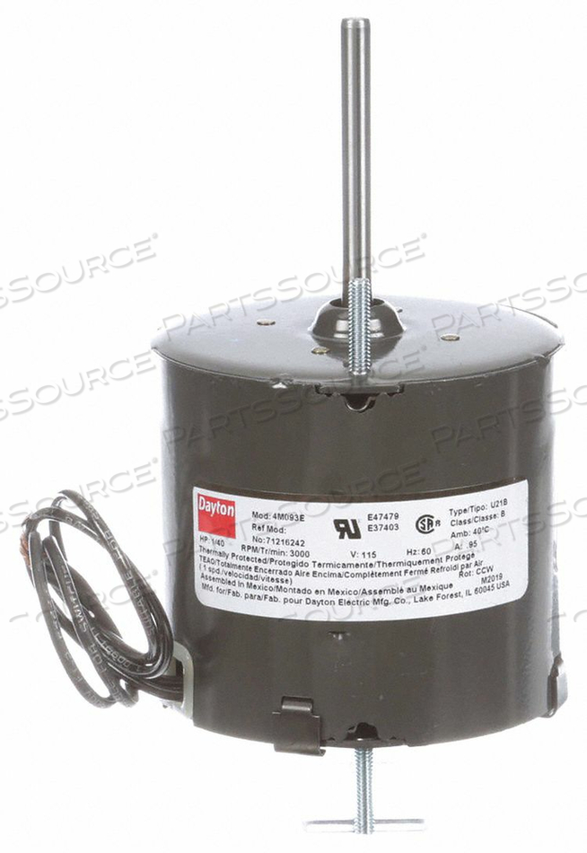 HVAC MOTOR 1/40 HP 3000 RPM 115V 3.3 by DAYTON ELECTRIC MANUFACTURING CO