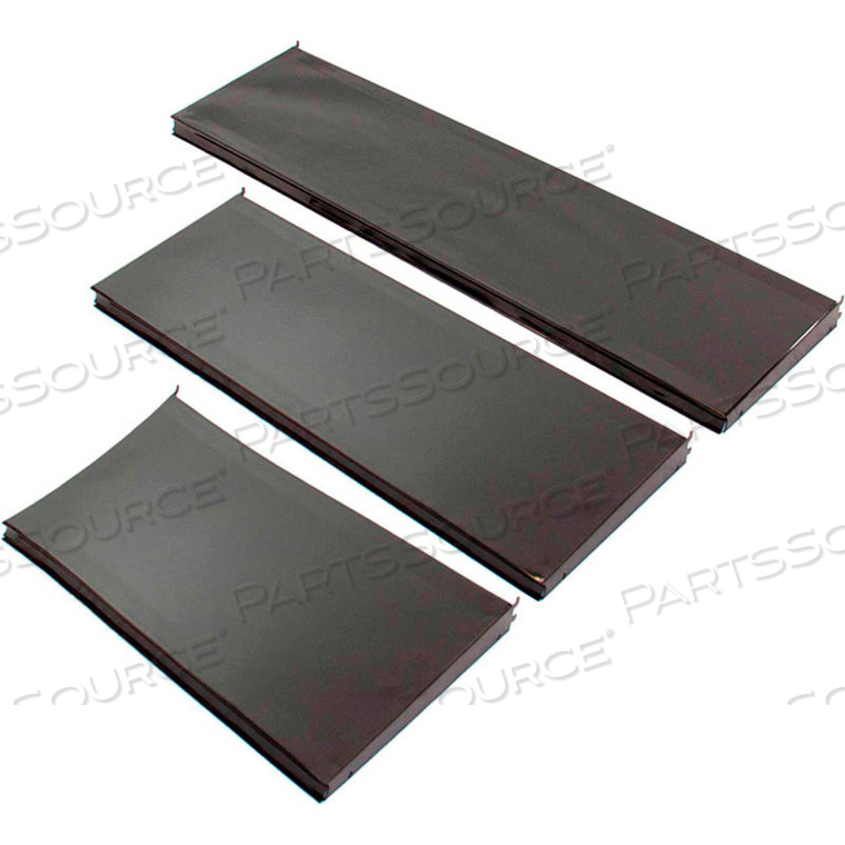 GONDOLA SHELVING, 24"W X 12"D, BLACK by Vulcan Industries