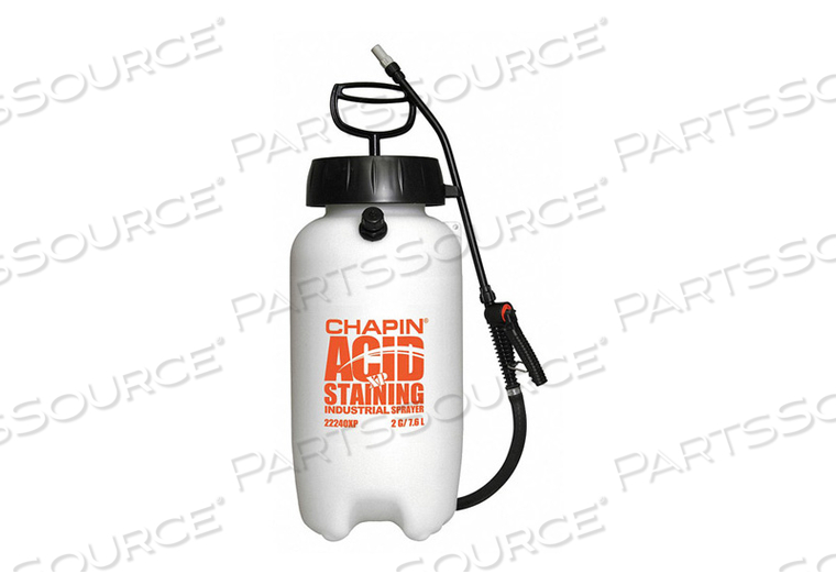 2 GALLON CAPACITY INDUSTRIAL ACID STAINING & CLEANING PUMP SPRAYER by Chapin International