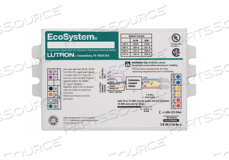 REPLACEMENT FOR LUTRON EC3D-T4MW-KU-1S REPLACEMENT FOR LUTRON EC3D-T4MW-KU-1S