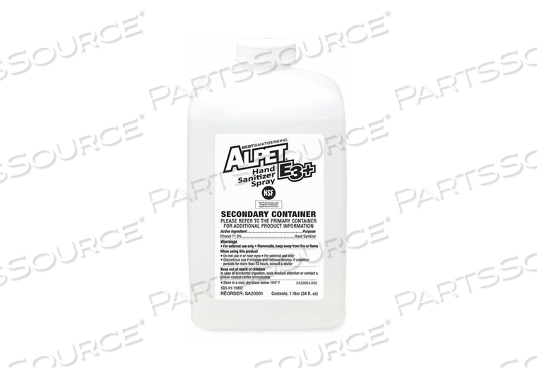 SECONDARY CONTAINER 1L by Best Sanitizers Inc. SECONDARY CONTAINER 1L by Best Sanitizers Inc.