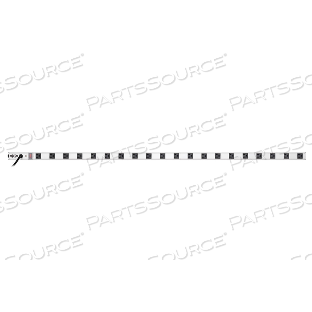 POWER STRIP 20-OUTLET VERTICAL 5-15R 15FT CORD METAL 60IN 0URM by Tripp Lite POWER STRIP 20-OUTLET VERTICAL 5-15R 15FT CORD METAL 60IN 0URM by Tripp Lite