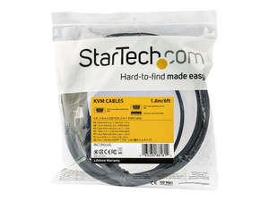 6 FT. (1.8 M) USB KVM CABLE FOR RACKMOUNT CONSOLES, VGA AND USB KVM CONSOLE CABLE (RKCONSUV6), VIDEO / USB CABLE, MINI-VGA (M) TO USB, HD-15 by StarTech.com Ltd. 6 FT. (1.8 M) USB KVM CABLE FOR RACKMOUNT CONSOLES, VGA AND USB KVM CONSOLE CABLE (RKCONSUV6), VIDEO / USB CABLE, MINI-VGA (M) TO USB, HD-15 by StarTech.com Ltd.