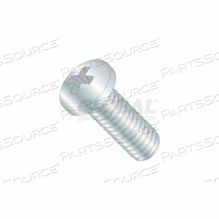 10-32 X 3/8 PHILLIPS PAN HEAD MACHINE SCREW, PACKAGE OF 100 