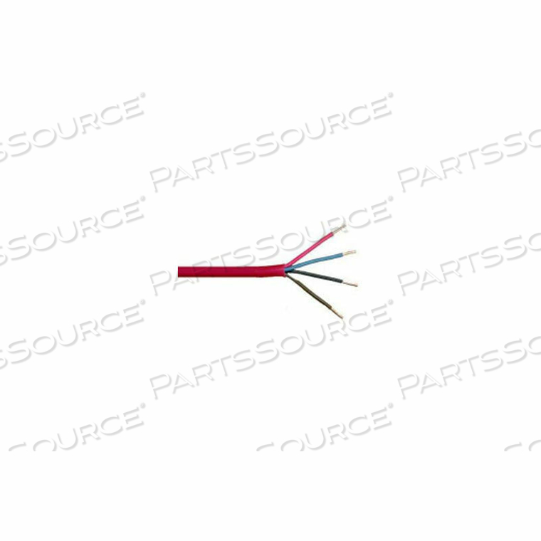 18AWG 4C SOLID FIRE ALARM CABLE FPLR 1,000 FT. BOX RED 