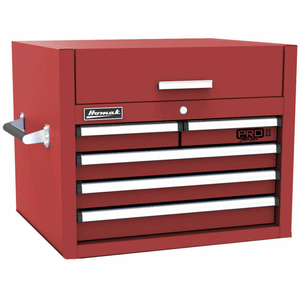 PRO II SERIES 26-1/2"W X 24-1/4"D X 21-3/8"H 5 DRAWER RED TOOL CHEST by Homak Manufacturing