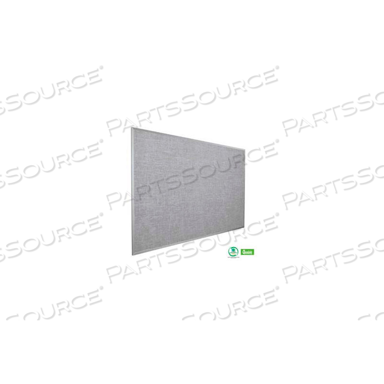 VIN-TAK TACKBOARD WITH ALUMINUM TRIM 96"W X 48"H, GRAY by Balt