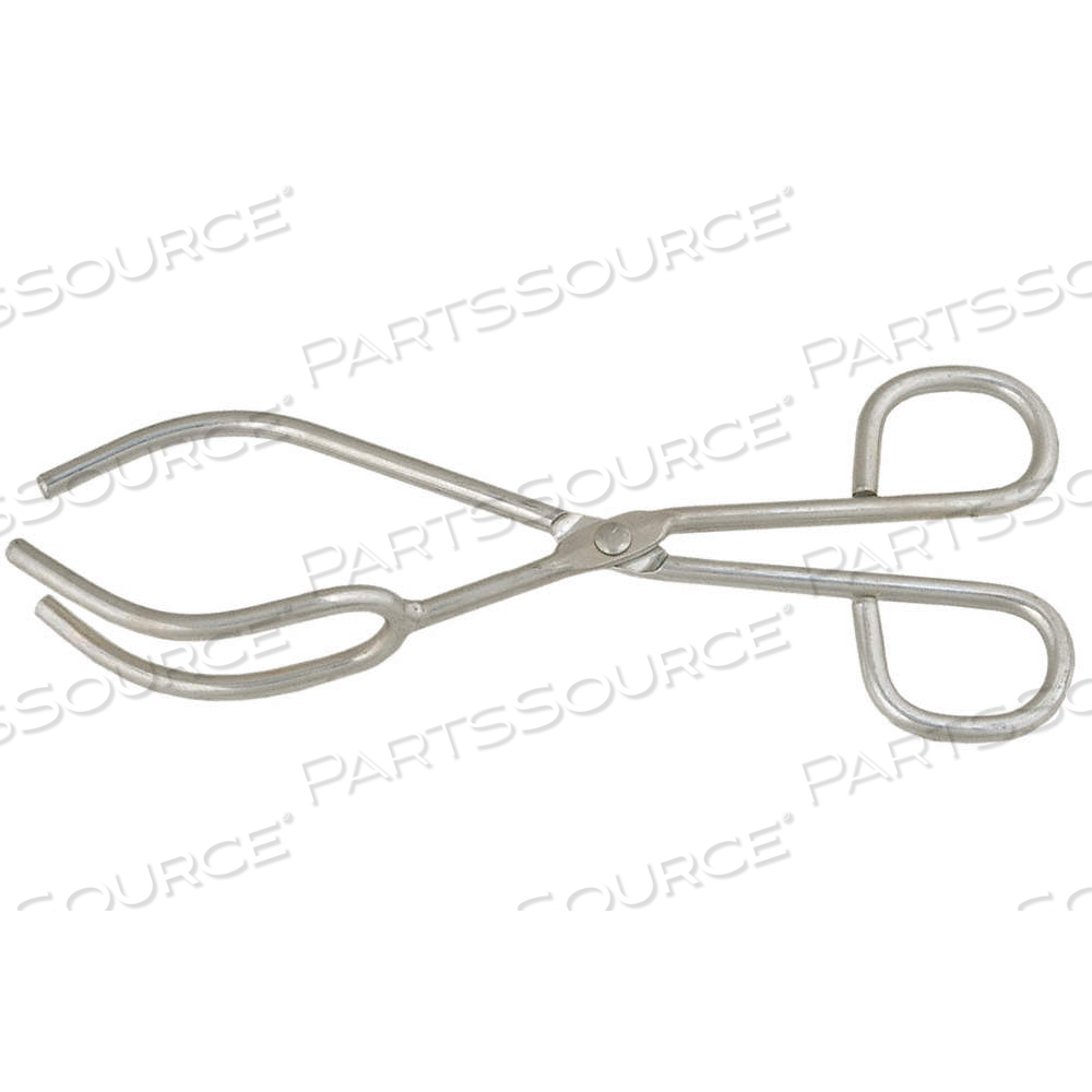 BEAKER TONGS, 9 1/2 IN OVERALL LG, STAINLESS STEEL, NICKEL PLATED, 1 1/2 IN TIP LG, ASTM, BEAKER TIP by Approved Vendor