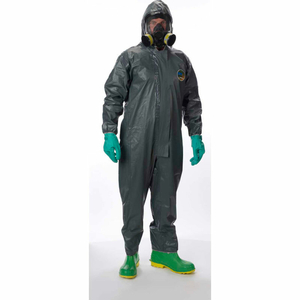 LAKELAND 51130 PYROLON CRFR DISPOSABLE COVERALL 3XL, HOOD, ELASTIC FACE/WRISTS/ANKLES, 6/CASE by Lakeland