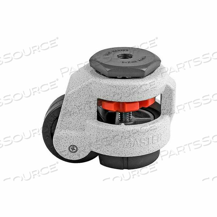SWIVEL STEM MANUAL LEVELING CASTER - 550 LB. - 50MM DIA. NYLON WHEEL by Foot Master SWIVEL STEM MANUAL LEVELING CASTER - 550 LB. - 50MM DIA. NYLON WHEEL by Foot Master