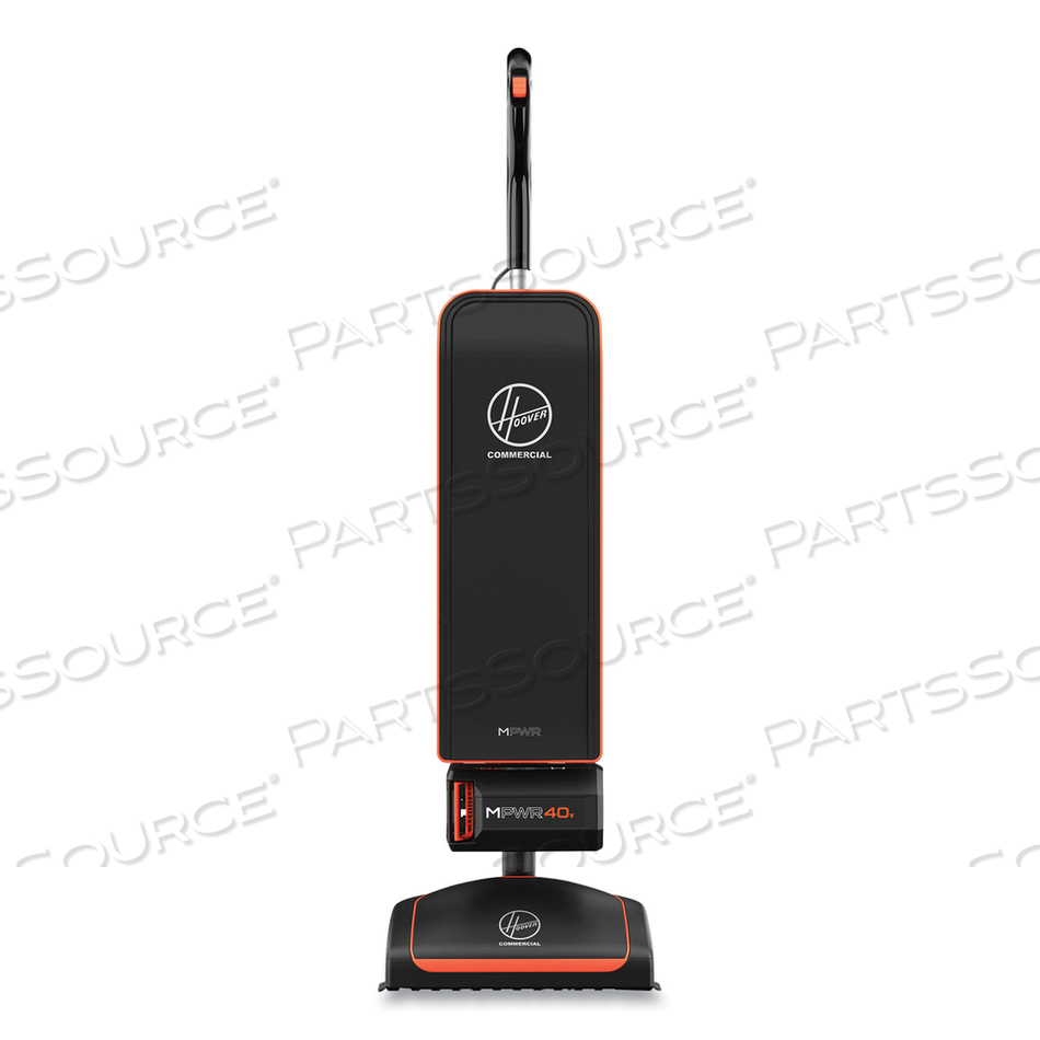 HVRPWR 40V CORDLESS UPRIGHT VACUUM, 13" CLEANING PATH, BLACK/ORANGE 