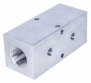 MANIFOLD ALUMINUM 2 OUTLETS 5-1/4 L by Pneumadyne