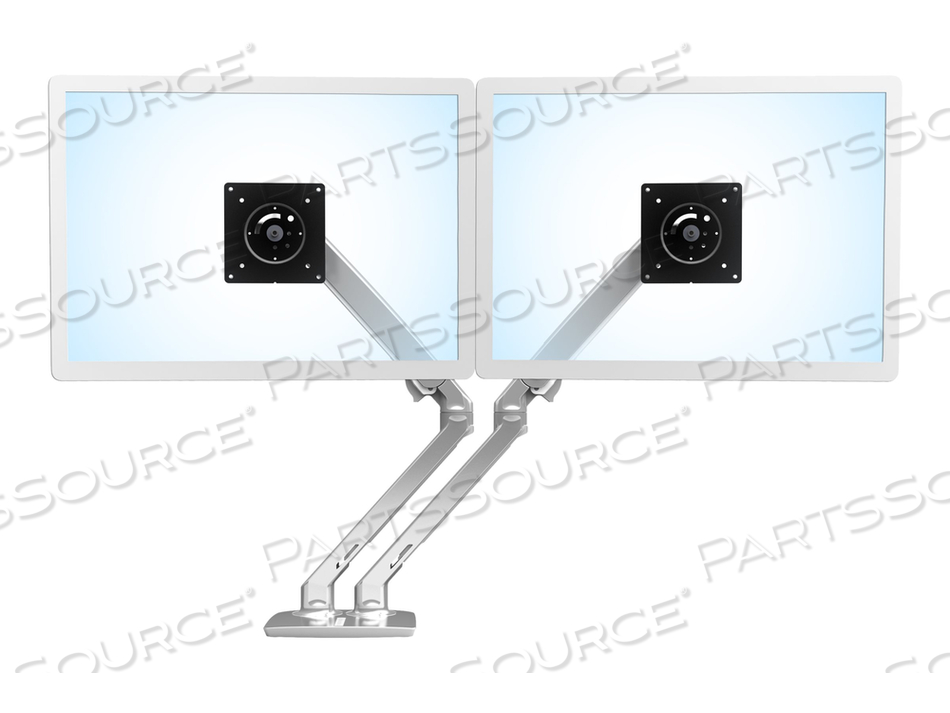 MXV DESK DUAL MONITOR ARM (POLISHED ALUMINUM) by Ergotron, Inc.