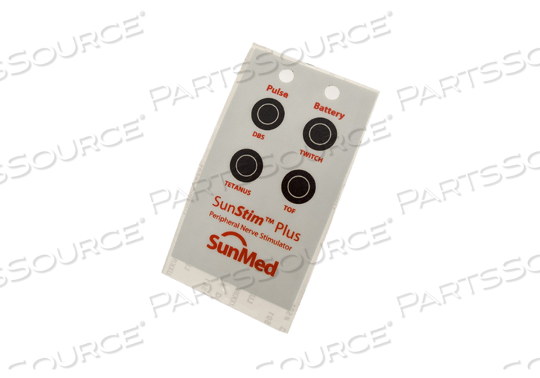 BUTTON REPLACEMENT FACE OVERLAY FOR SUNSTIM™ PLUS PERIPHERAL NERVE STIMULATOR by Change Healthcare Technologies LLC