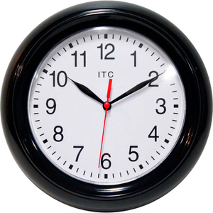 8.75" ROUND FOCUS WALL CLOCK - BLACK by Infinity Instruments 8.75" ROUND FOCUS WALL CLOCK - BLACK by Infinity Instruments