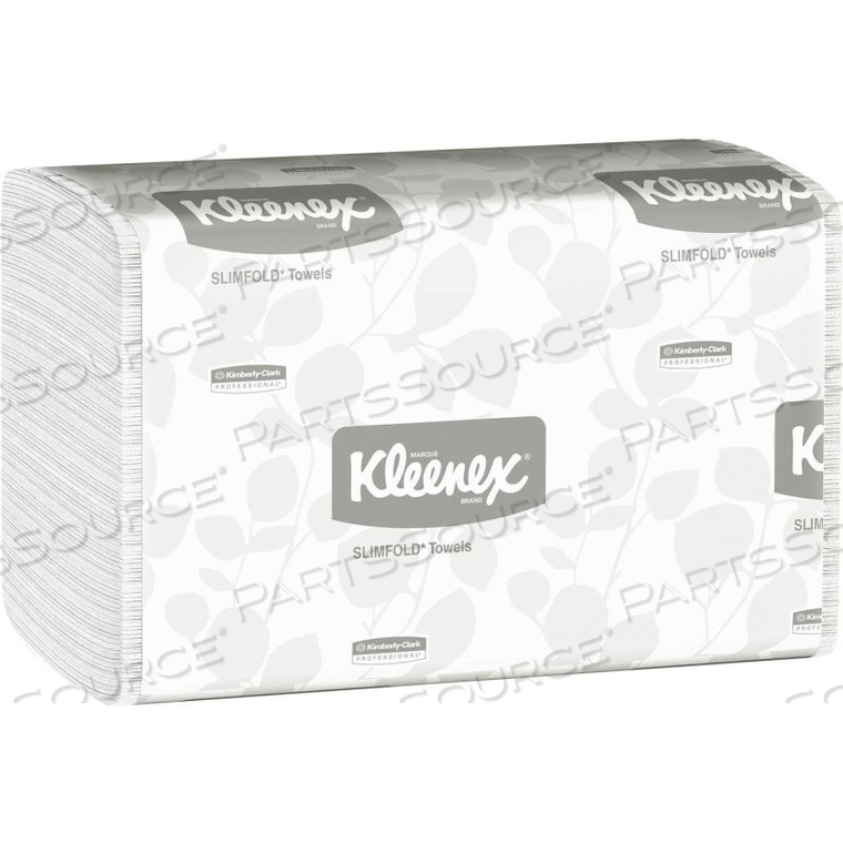 SLIM FOLD HAND TOWELS, WHITE, 90/PACK, 24 PACKS/CASE by Kleenex