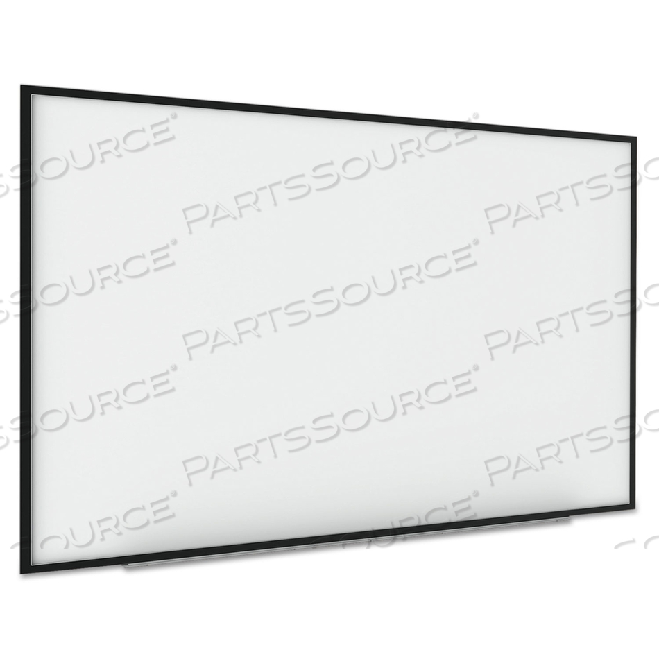 INTERACTIVE MAGNETIC DRY ERASE BOARD, 90 X 52 7/10 X 4 1/5, WHITE/BLACK FRAME 