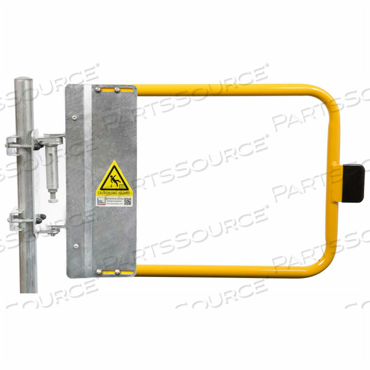 SELF-CLOSING SAFETY GATE, 31.5" - 35" LENGTH, SAFETY YELLOW by Kee