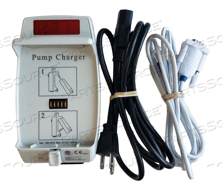 POLE MOUNT CHARGER WITH RS232 PORT, RS232 CABLE, AND POWER CORD 