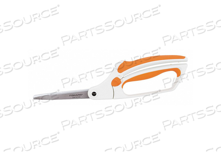 SCISSORS 8IN L ORANGE/WHITE AMBIDEXTROUS 