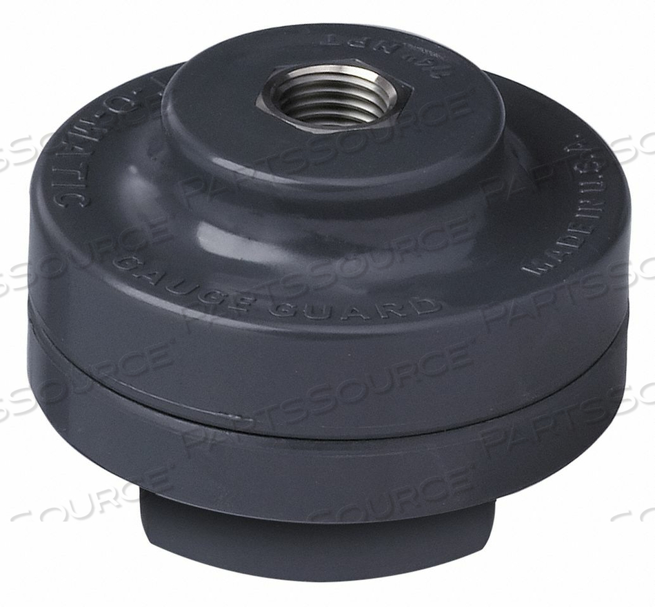 GAUGE GD POLY PTFE DIA 1/2 INGAUGE PORT by Plast-O-Matic