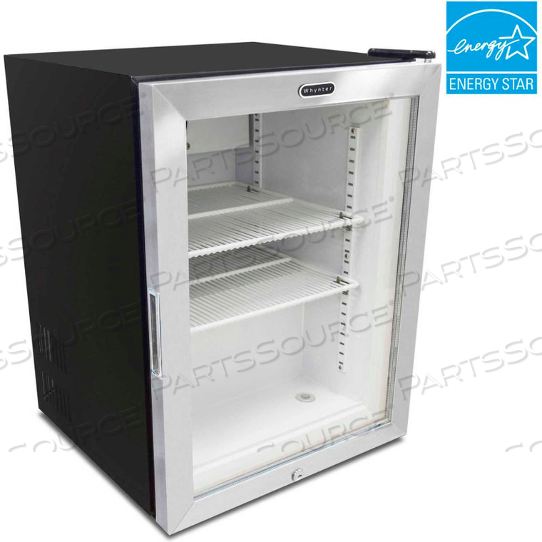 COUNTERTOP REACH IN DISPLAY GLASS DOOR FREEZER, 1.8 CU. FT. by Whynter LLC
