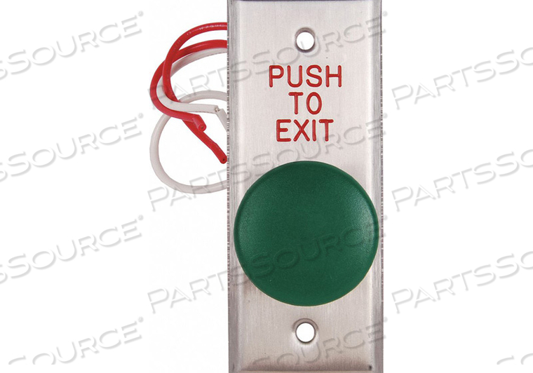 PUSH TO EXIT BUTTON 125VAC GREEN BUTTON by Dortronics Systems, Inc.