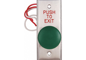 PUSH TO EXIT BUTTON 125VAC GREEN BUTTON by Dortronics Systems, Inc.