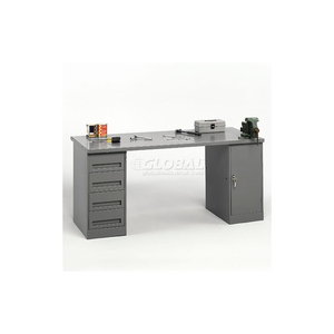 PEDESTAL WORKBENCH 4-DRAWER AND CABINET PEDESTAL by Tennsco Corp.