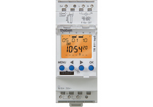 ELECTR TIMER DIN RAIL 24HR/7D 1CHN 84MEM by Theben