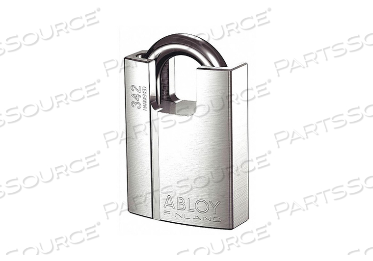 KEYED PADLOCK 1 IN RECTANGLE SILVER by Abloy