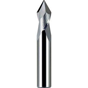 3/16" DIA., 3/16" SHANK, 5/8" LOC, 2" OAL, 2 FLUTE 60 SOLID CARBIDE DRILL MILL, TICN by Melin Tool Company