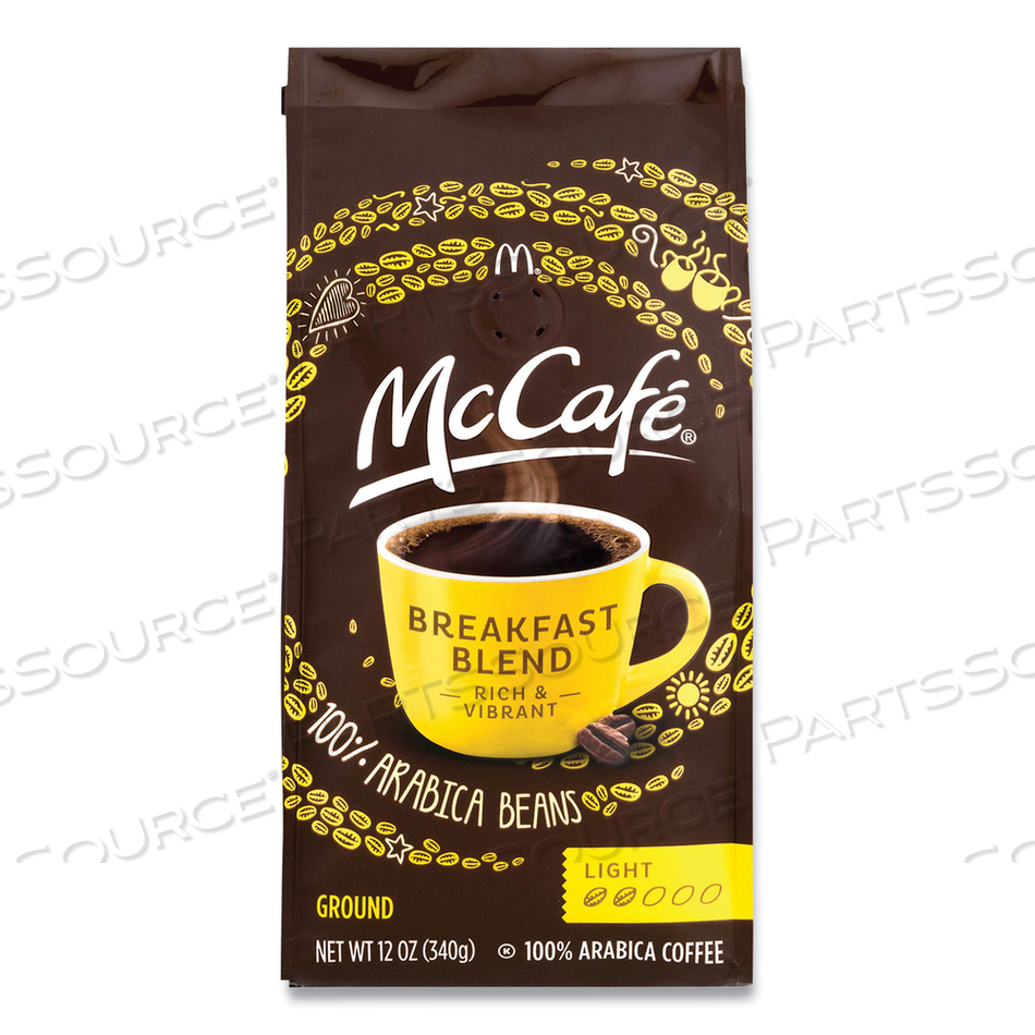 GROUND COFFEE, BREAKFAST BLEND, 12 OZ BAG by McCafe GROUND COFFEE, BREAKFAST BLEND, 12 OZ BAG by McCafe