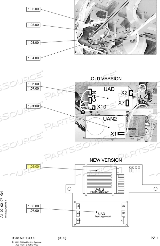 POWER SUPPLY B9803075 26V-3A DC 