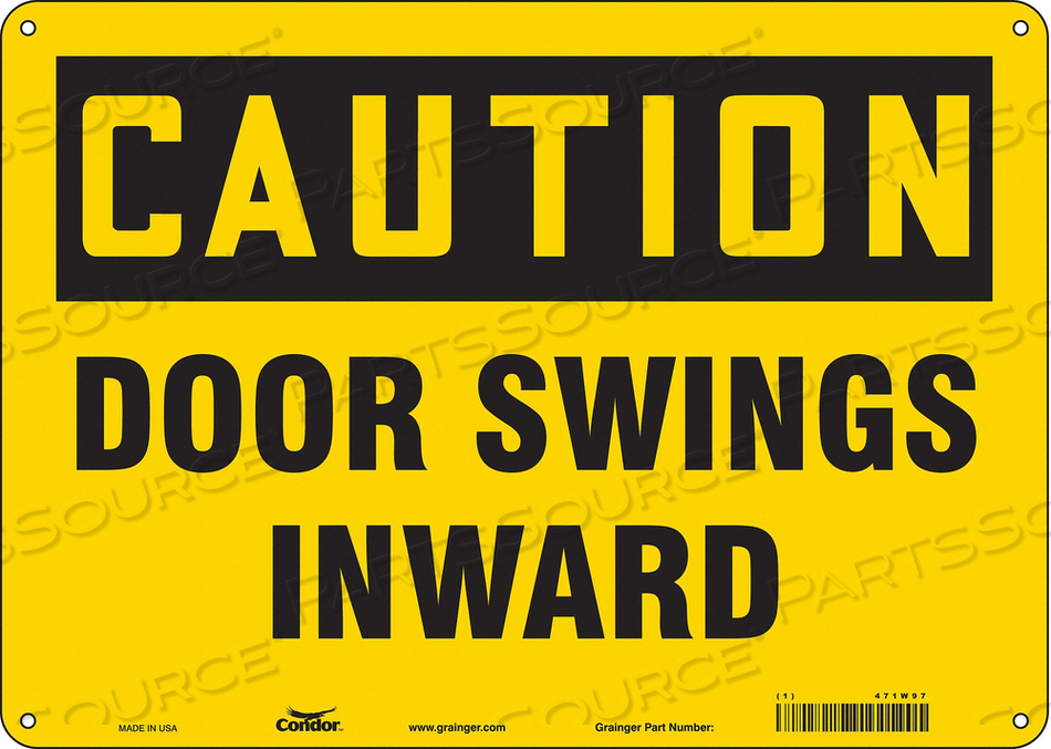 SAFETY SIGN 14 W X 10 H 0.055 THICK 
