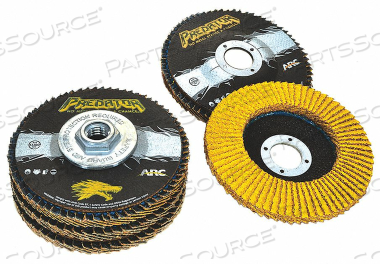 J1548 FLAPDSC 120G 4-1/2IN PREDTRHARDEDG 7/8IN by Arc Abrasives J1548 FLAPDSC 120G 4-1/2IN PREDTRHARDEDG 7/8IN by Arc Abrasives