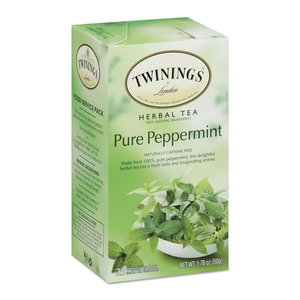 TEA BAGS, PURE PEPPERMINT, 1.76 OZ, 25/BOX by TWININGS