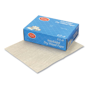 INTERFOLDED DRY WAXED PAPER DELI SHEETS, 10.75 X 8, 12/BOX by Handy Wacks