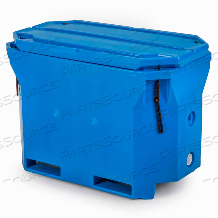 BONAR PLASTICS POLAR INSULATED BOX PB1802 WITH LID - 750 LB. CAPACITY 43"L X 24"W X 31"H BLUE by Snyder Industries