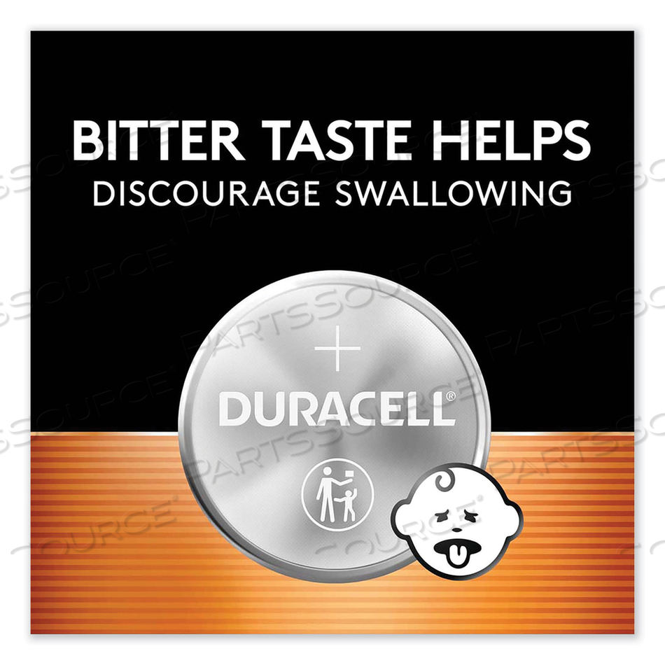 LITHIUM COIN BATTERIES WITH BITTERANT, 2032 by Duracell