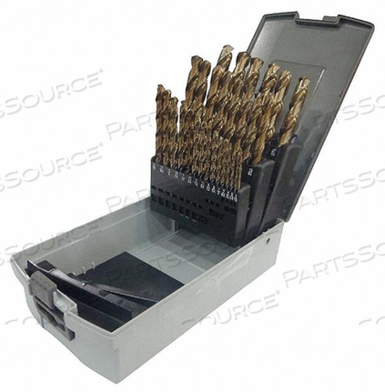 JOBBER LENGTH DRILL SET, NUMBER OF DRILL BITS 29, 118 DEGREES DRILL BIT POINT ANGLE, DRILL BIT POINT TYPE CONVENTIONAL POINT, HIGH SPEED STE by Westward