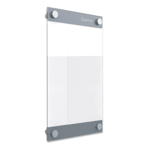 INFINITY CUSTOMIZABLE MAGNETIC GLASS DRY-ERASE BOARD, 8.5 X 11, WHITE by Quartet